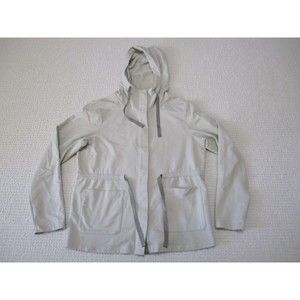 The North Face Jacket Womens Medium Beige‎ Hooded Cotton Blend